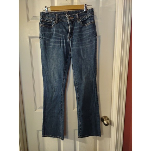 St John's Bay Blue Bootcut Jeans Size 10 - Picture 1 of 9